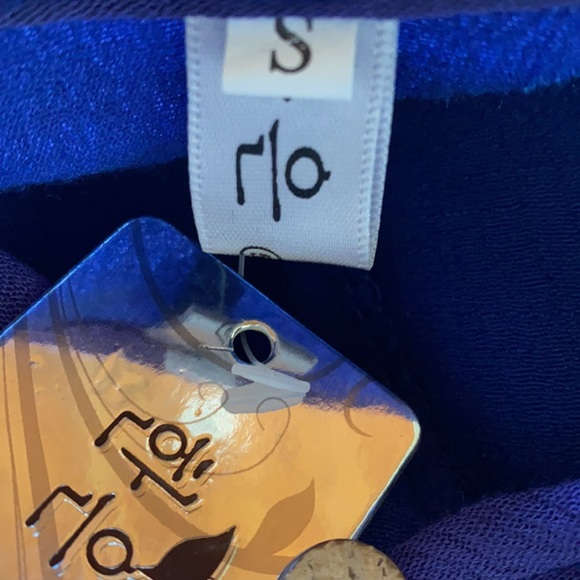 Purple & Navy, high-low, mermaid dress - Picture 5 of 5